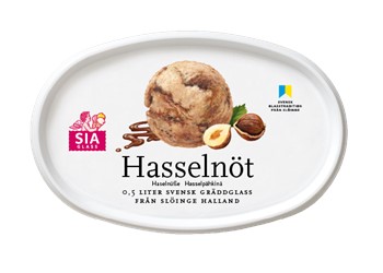 Hasselnöt Gräddglass